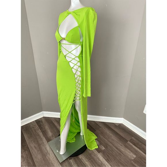 Dundas Blink Lace-Up Column Gown - Picture 10 of 16